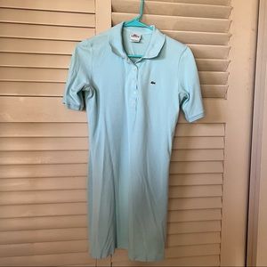 Limited edition light blue Lacoste dress